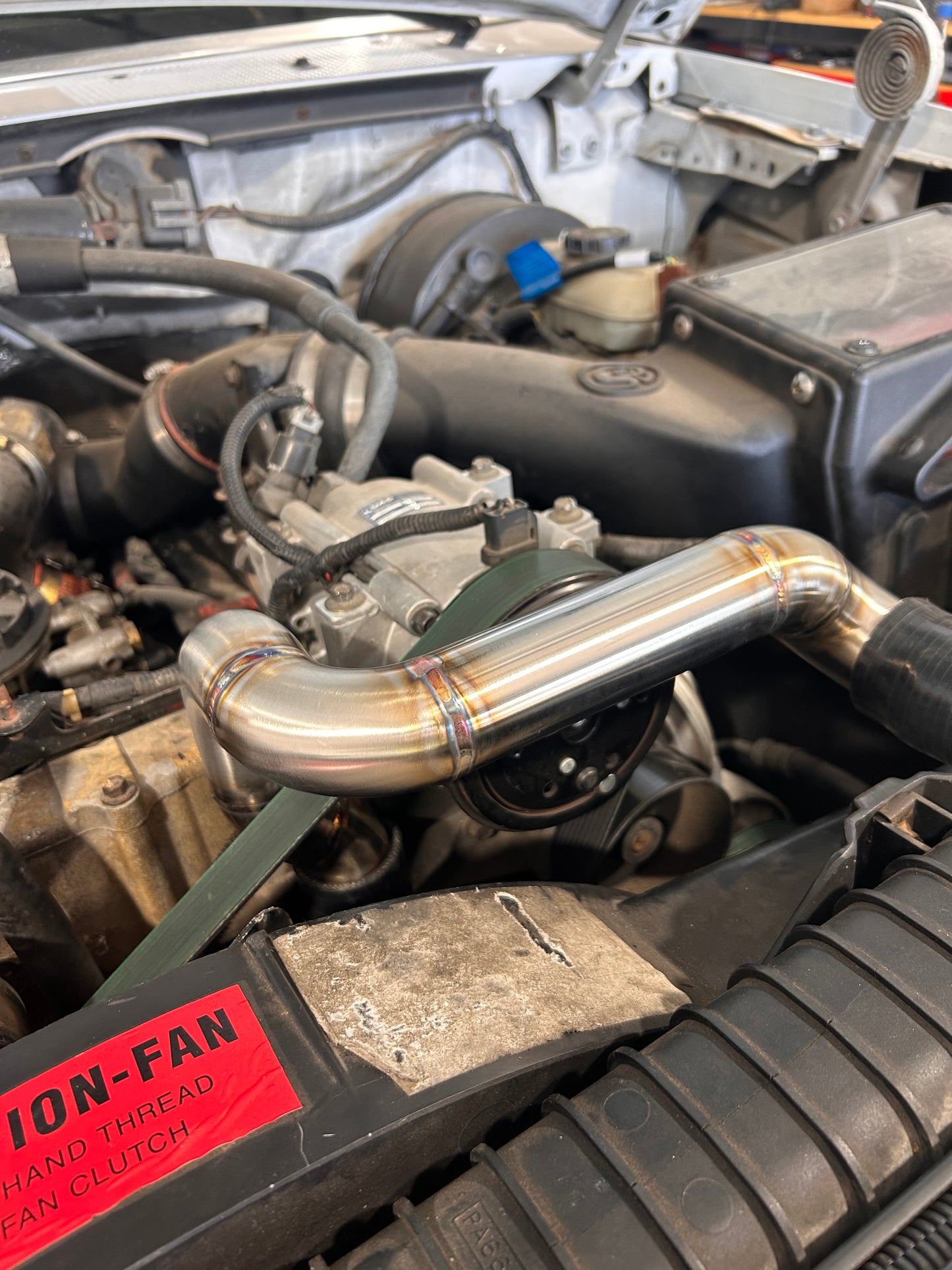 96-97 OBS 7.3 Stainless Coolant Pipe for Short SD Style housing