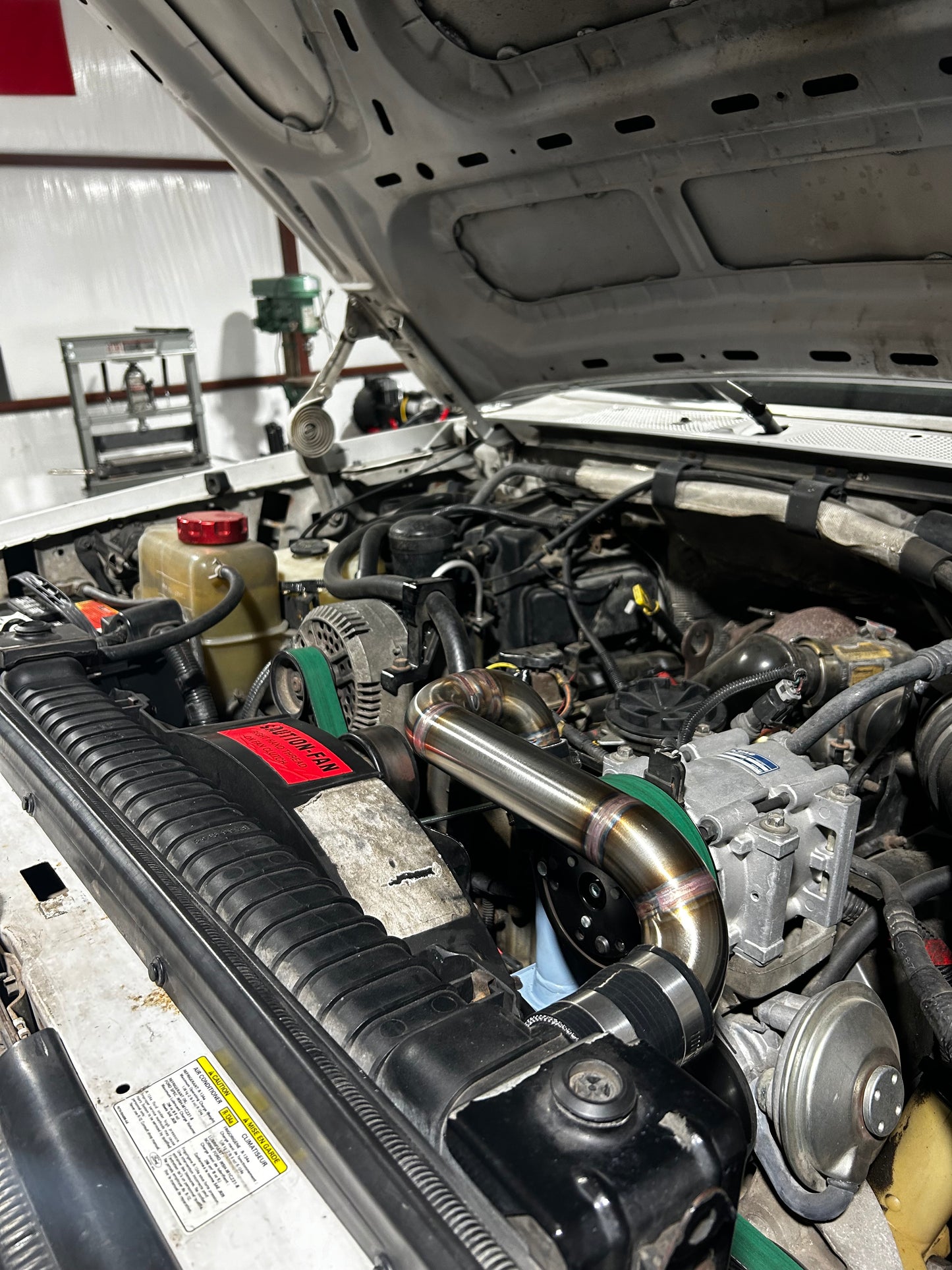 96-97 Stainless Upper Coolant Pipe