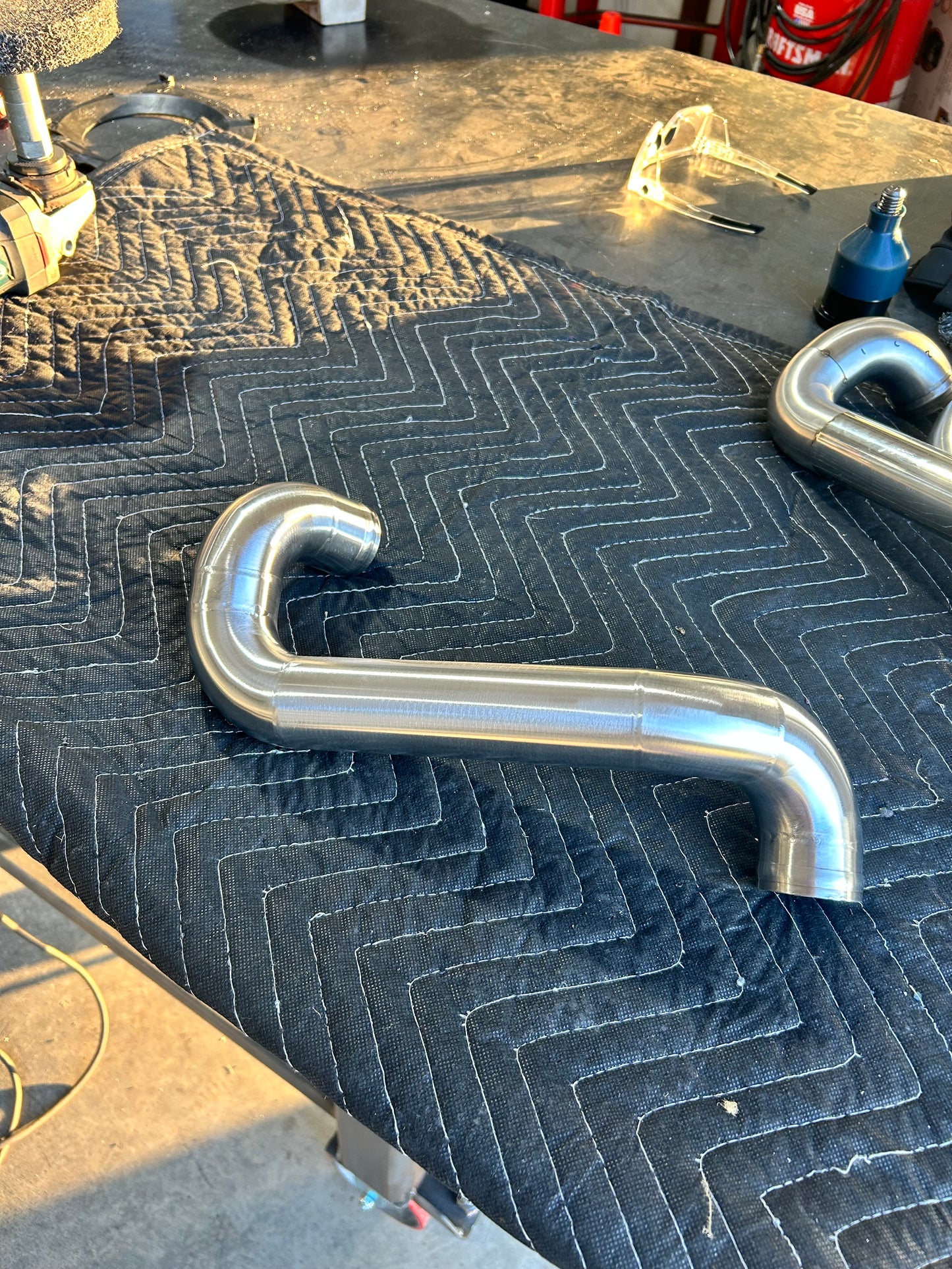 96-97 Stainless Upper Coolant Pipe with OBS Style Coolant Housing