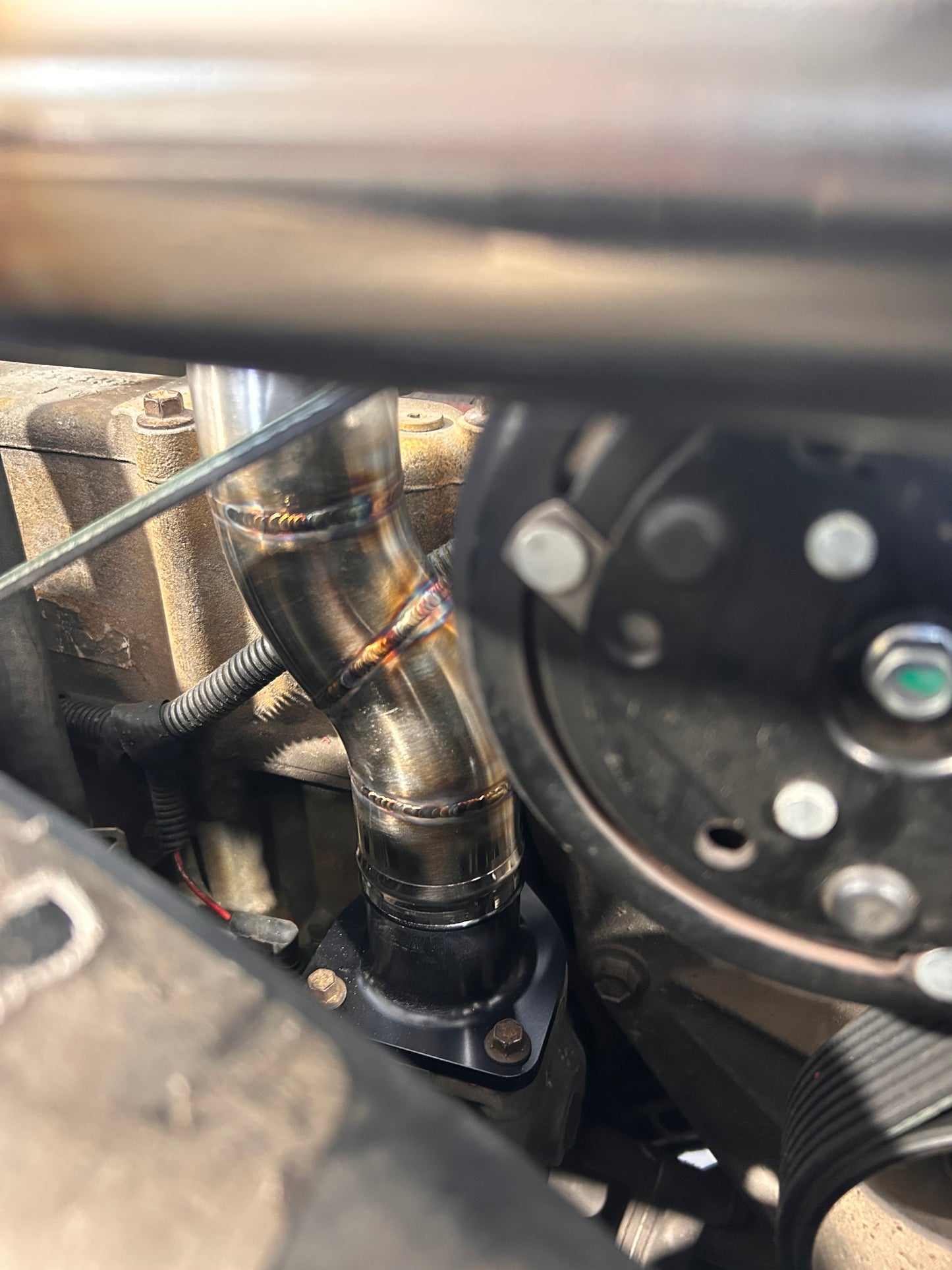 96-97 OBS 7.3 Stainless Coolant Pipe for Short SD Style housing