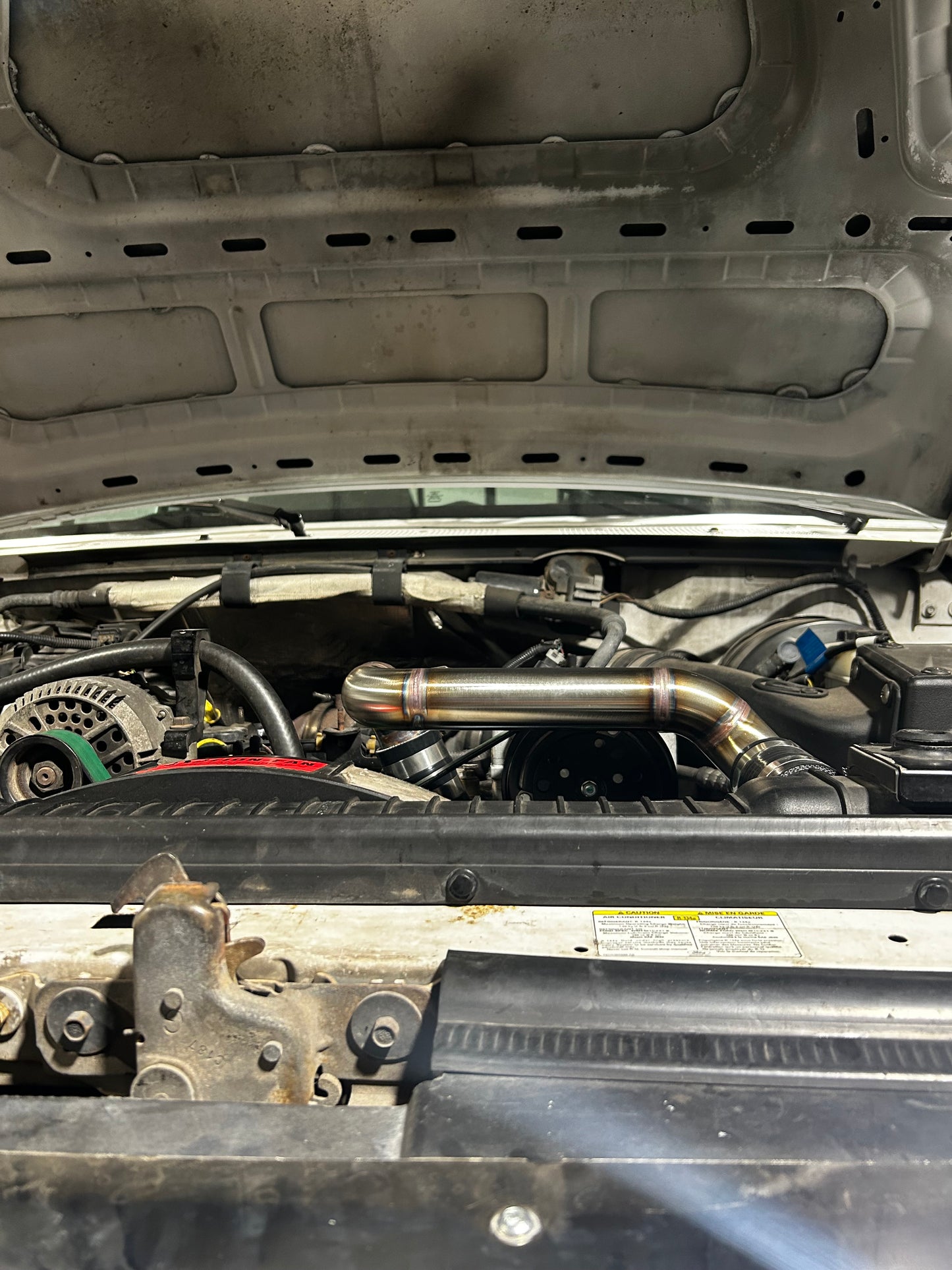 96-97 Stainless Upper Coolant Pipe