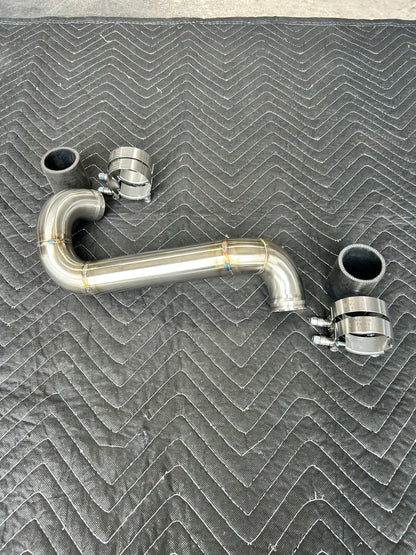 96-97 Stainless Upper Coolant Pipe with OBS Style Coolant Housing